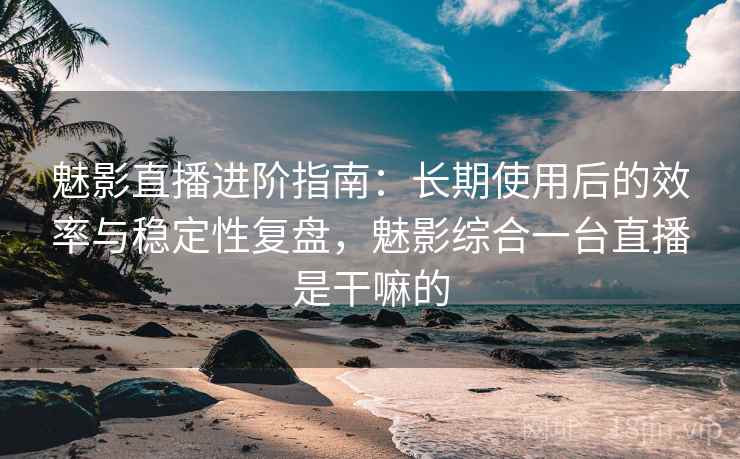 魅影直播进阶指南:长期使用后的效率与稳定性复盘,魅影综合一台直播是干嘛的 魅影直播进阶指南:长期使用后的效率与稳定性复盘,魅影综合一台直播是干嘛的