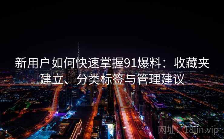 新用户如何快速掌握91爆料：收藏夹建立、分类标签与管理建议