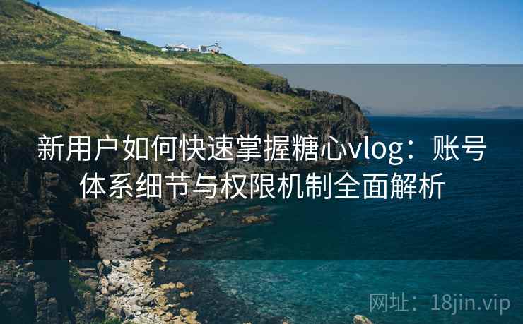 新用户如何快速掌握糖心vlog：账号体系细节与权限机制全面解析