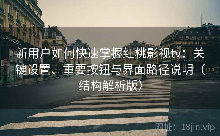 新用户如何快速掌握红桃影视tv：关键设置、重要按钮与界面路径说明（结构解析版）