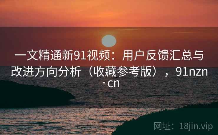 一文精通新91视频:用户反馈汇总与改进方向分析(收藏参考版),91nzn·cn 一文精通新91视频:用户反馈汇总与改进方向分析(收藏参考版),91nzn·cn