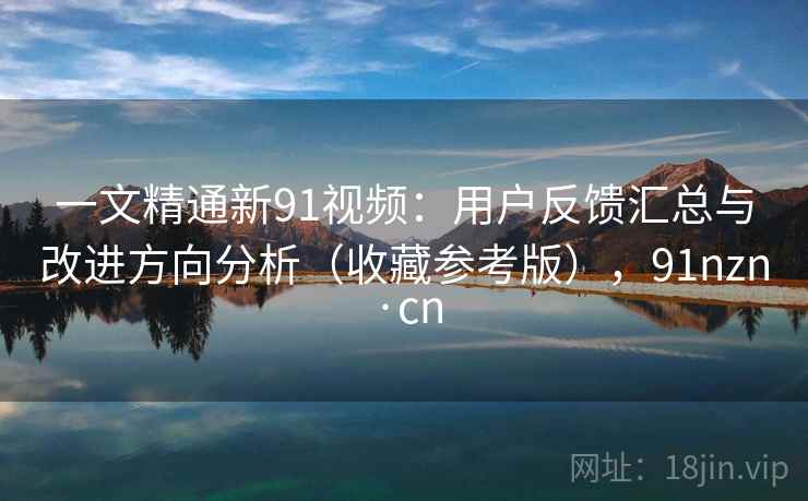 一文精通新91视频：用户反馈汇总与改进方向分析（收藏参考版），91nzn·cn