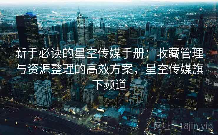 新手必读的星空传媒手册：收藏管理与资源整理的高效方案，星空传媒旗下频道