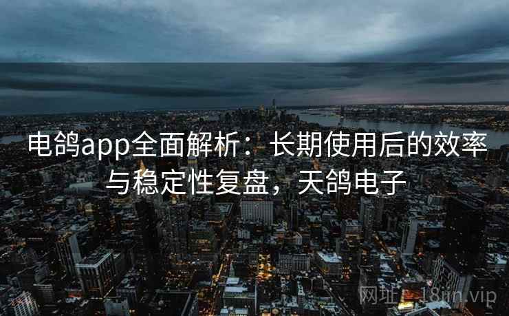 电鸽app全面解析：长期使用后的效率与稳定性复盘，天鸽电子