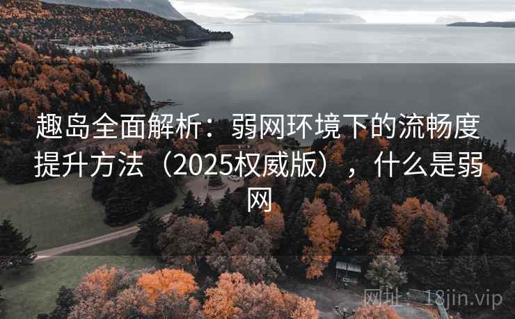 趣岛全面解析:弱网环境下的流畅度提升方法(2025权威版),什么是弱网 趣岛全面解析:弱网环境下的流畅度提升方法(2025权威版),什么是弱网