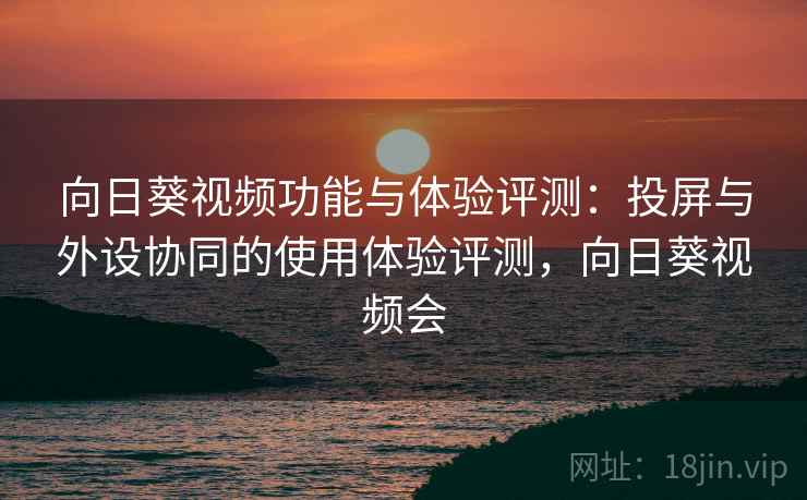 向日葵视频功能与体验评测:投屏与外设协同的使用体验评测,向日葵视频会 向日葵视频功能与体验评测:投屏与外设协同的使用体验评测,向日葵视频会