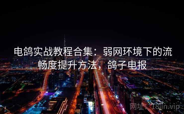 电鸽实战教程合集：弱网环境下的流畅度提升方法，鸽子电报