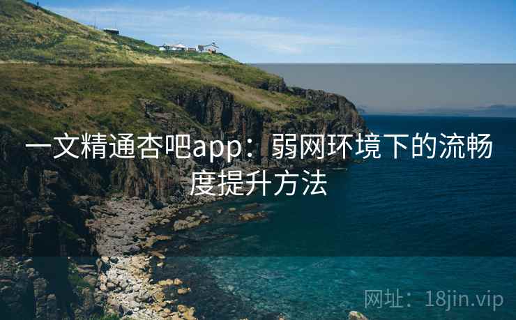 一文精通杏吧app：弱网环境下的流畅度提升方法