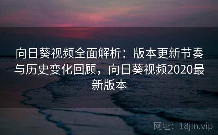 向日葵视频全面解析：版本更新节奏与历史变化回顾，向日葵视频2020最新版本